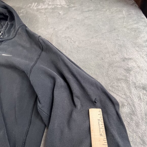 Vintage Nike Hoodie Mens Large Black full Zip Athletics Dept. Faded 436240 Y2K - Picture 10 of 14